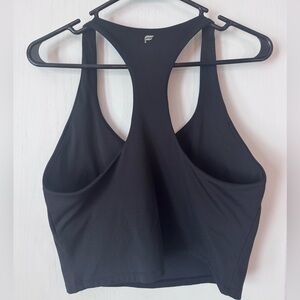 Fabletics Black Racerback Tank with built in Sports Bra